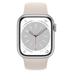 Apple Watch Series 8 45mm Refurbished | 4G | Zilver | 1 jaar Garantie | Accessoires