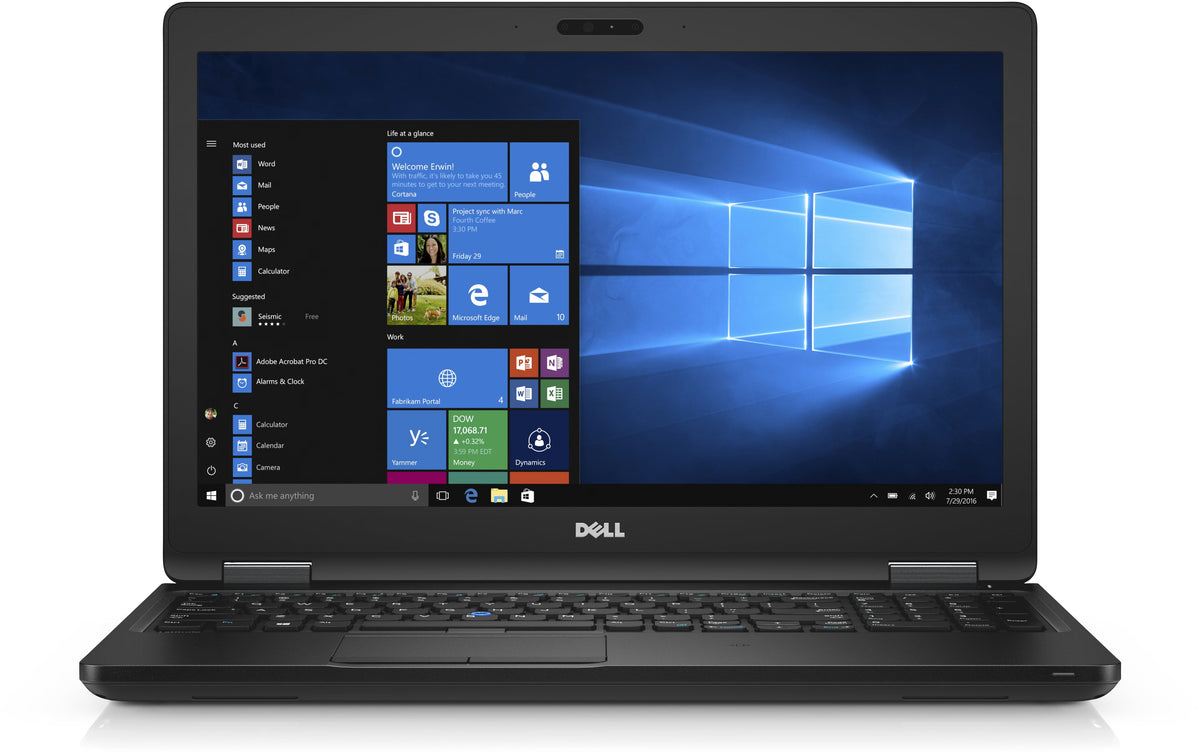 Dell Latitude 5580 | Intel Core i5 6300U | Intel UHD Graphics 620 | 16 GB RAM | 256 GB SSD | 15.5" | Full HD | Numeriek toetsenbord | Windows