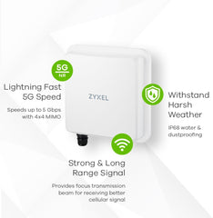 ZYXEL NWA3550 Outdoor Business WLAN Access Point | CCAGLP0370T8 | Betrouwbare outdoor WiFi-oplossing voor zakelijke toepassingen