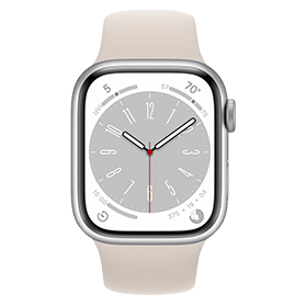 Apple Watch Series 8 45mm Refurbished | 4G | Zilver | 1 jaar Garantie | Accessoires