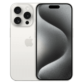 Apple iPhone 15 Pro Refurbished 128GB | Titanium Wit | 1 jaar Garantie | Accessoires