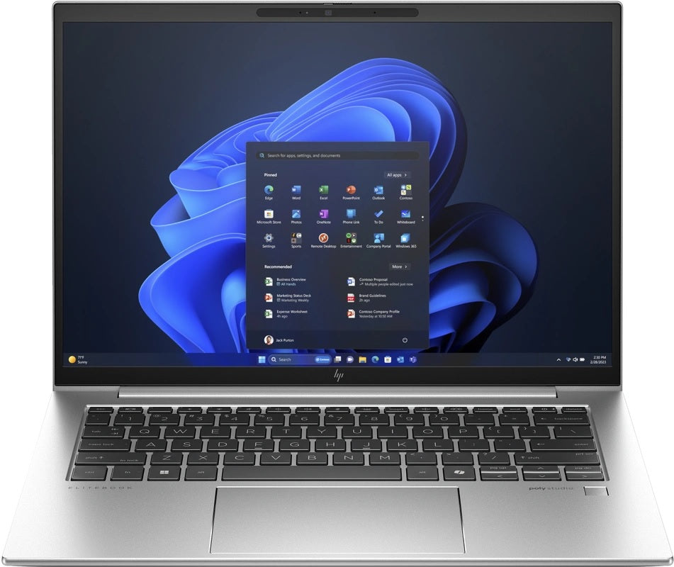 HP EliteBook 840 G11 Refurbished | Intel Core i5-135U (13e Gen) | 8GB RAM | 256GB NVMe SSD | 14 inch WUXGA | Windows 11 Pro | Origineel QWERTY (UK) Toetsenbord